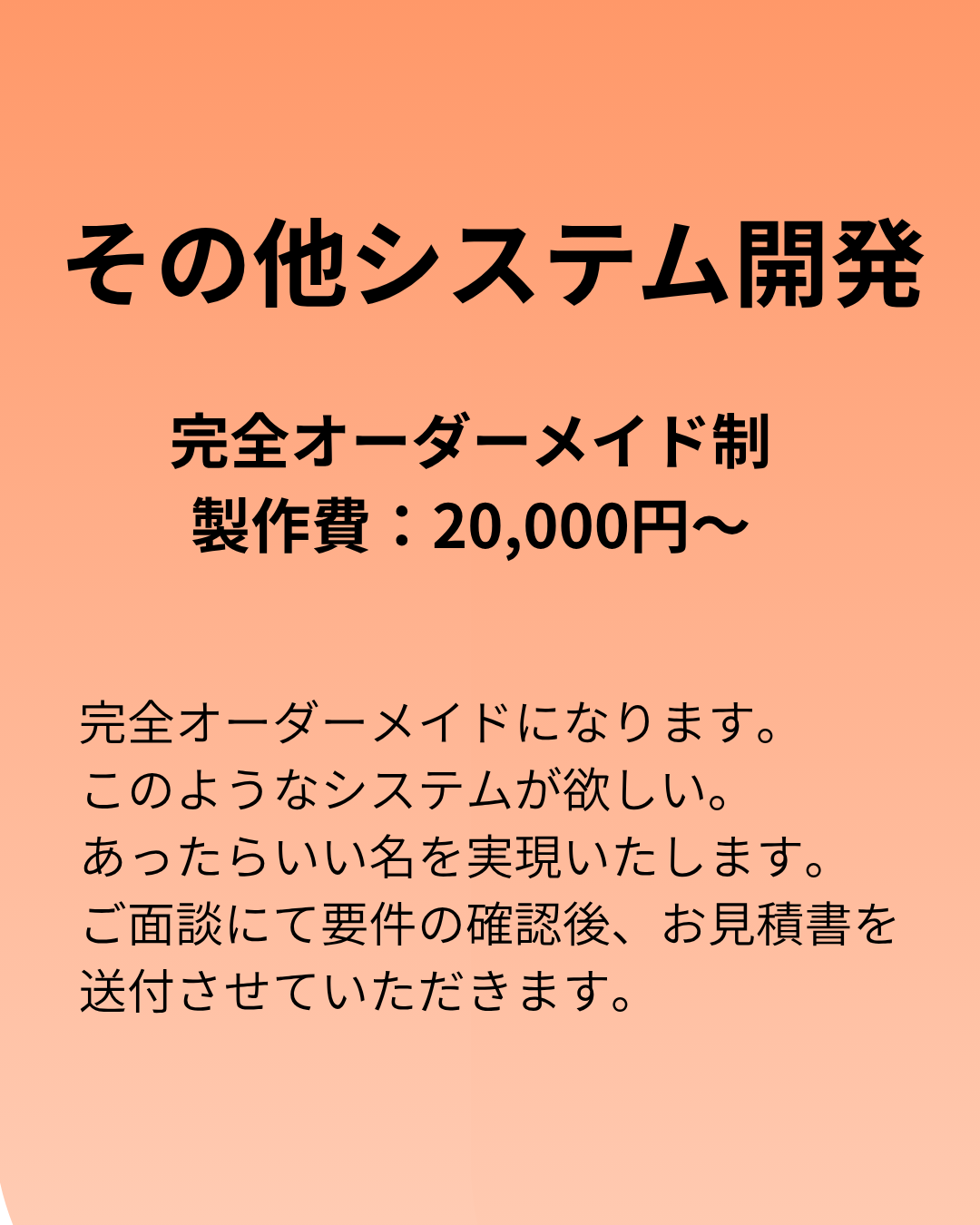 その他システム開発